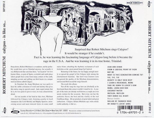 Robert Mitchum : Calypso - Is Like So... (CD, Album, RE)