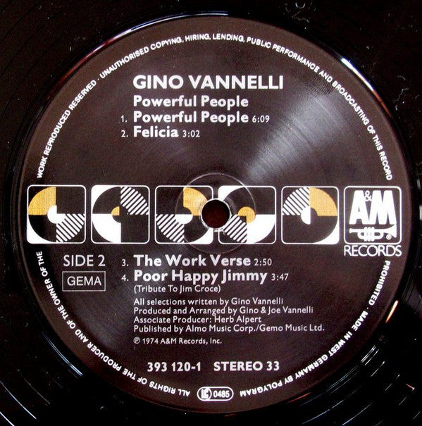 Gino Vannelli : Powerful People (LP, Album, RE)