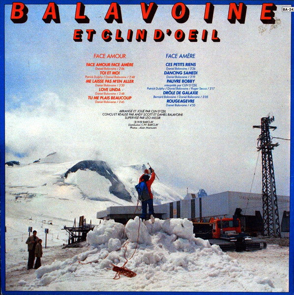 Daniel Balavoine Et Clin D'Œil : Face Amour Face Amère (LP, Album)