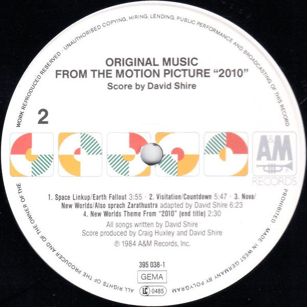 David Shire : 2010 (Original Music From The Motion Picture) (LP)