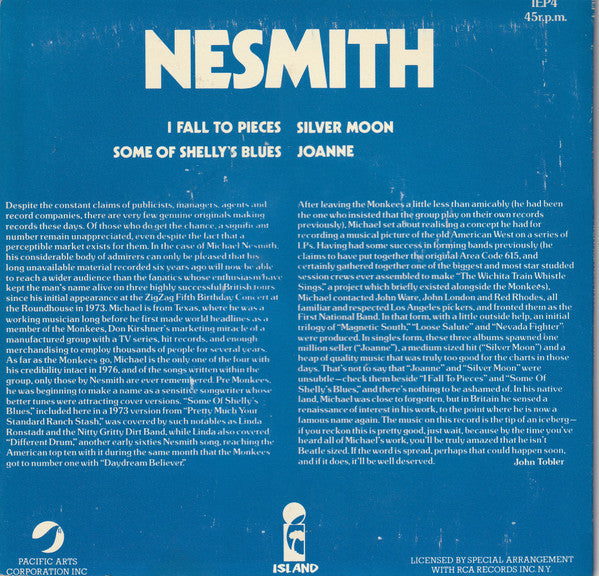 Michael Nesmith : I Fall To Pieces (7", EP)