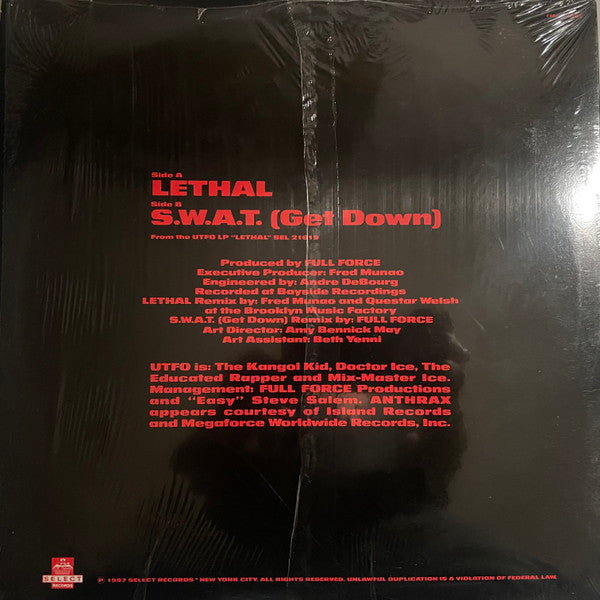 UTFO Featuring Anthrax : Lethal (12")
