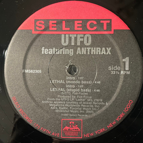 UTFO Featuring Anthrax : Lethal (12")