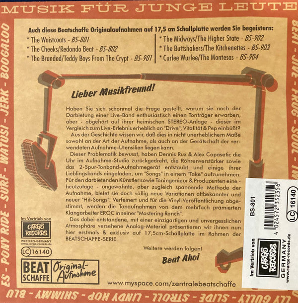 The Waistcoats : Beatschaffe Vol. 1 (7", EP)