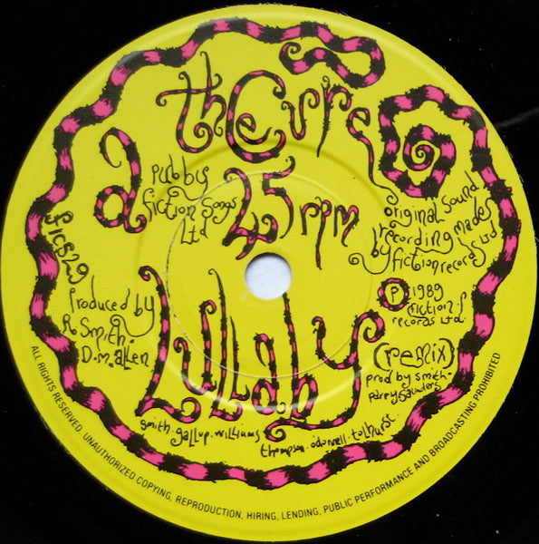 The Cure : Lullaby (7", Single, Pap)