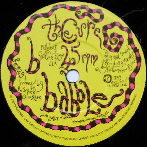 The Cure : Lullaby (7", Single, Pap)