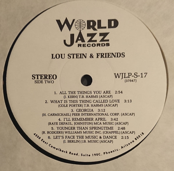 Lou Stein : Lou Stein & Friends (LP, Comp)