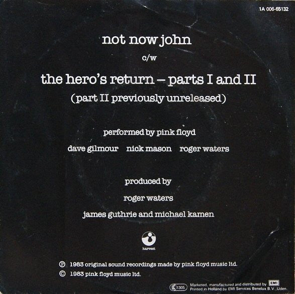 Pink Floyd : Not Now John (7", Single)