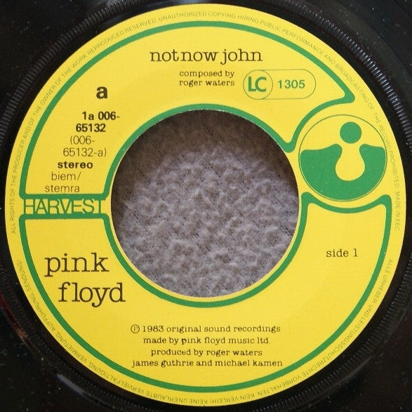 Pink Floyd : Not Now John (7", Single)