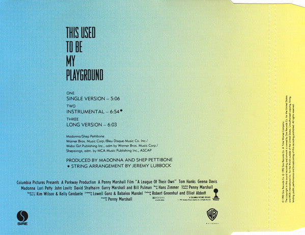 Madonna : This Used To Be My Playground (CD, Single)