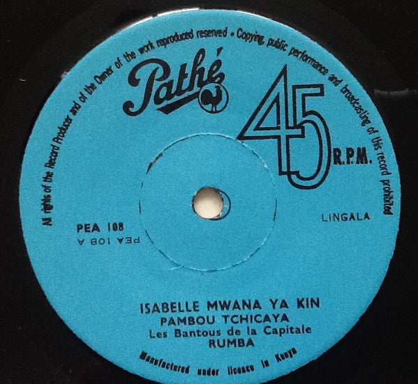 Pambou-Tchicaya Tchico / José Missamou : Isabelle Mwana Ya Kin / Macaro (7")