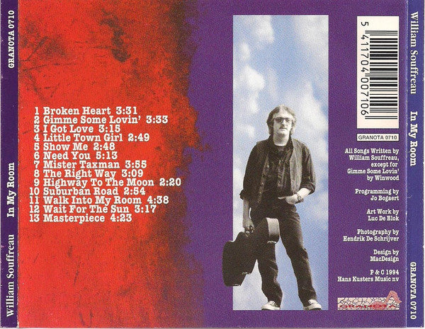 William Souffreau : In My Room (CD, Album)
