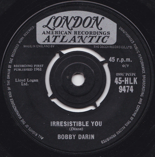 Bobby Darin : Multiplication (7", Single)