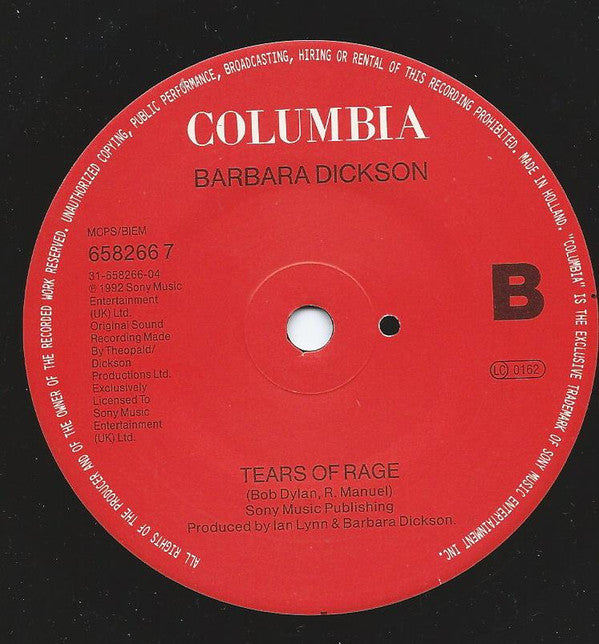 Barbara Dickson : Don't Think Twice It's All Right (7")