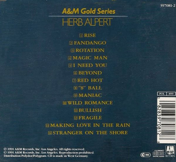 Herb Alpert : A&M Gold Series (CD, Comp)