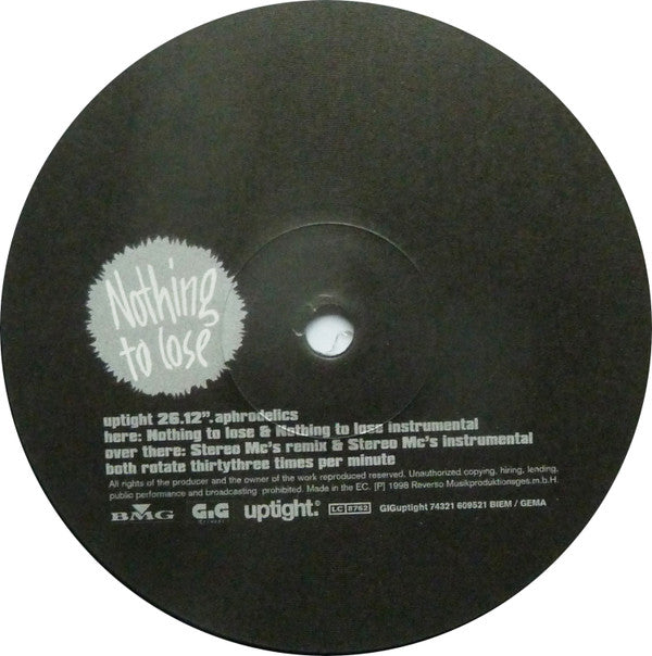Aphrodelics : Nothing To Lose (12")