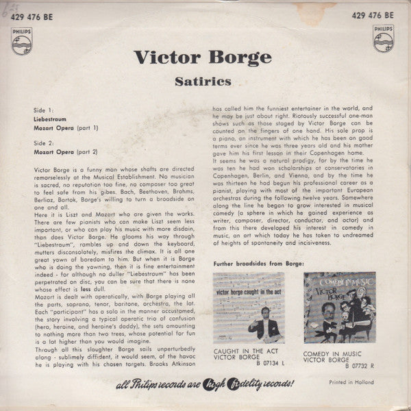 Victor Borge (2) : Satirics (7", EP)