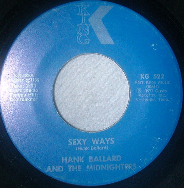 Hank Ballard & The Midnighters : Sexy Ways / Kansas City (7")