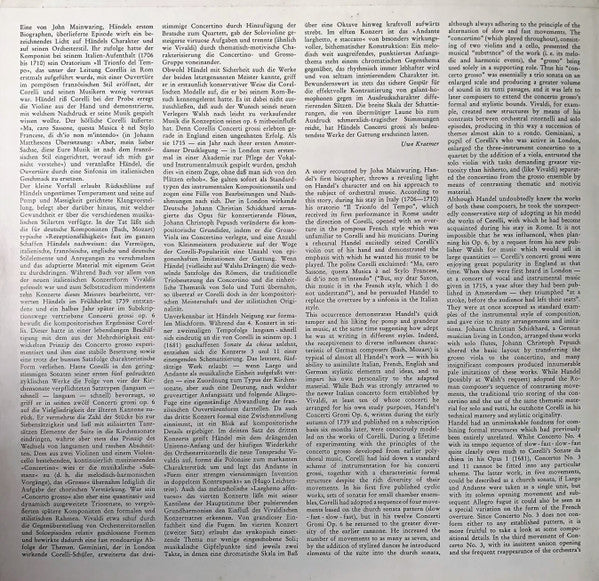 Georg Friedrich Händel — Münchener Bach-Orchester, Karl Richter : 3 Concerti Grossi Op. 6 Nos. 3, 4, 11 (LP, Album, Gat)