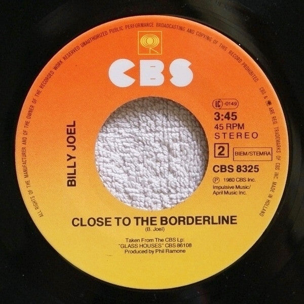 Billy Joel : All For Leyna (7", Single)