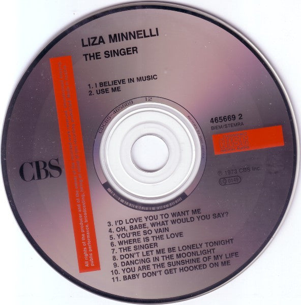 Liza Minnelli : The Singer (CD, Album)
