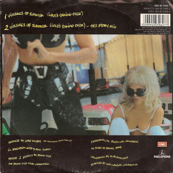 Duran Duran : Violence Of Summer (Love's Taking Over) (7", Single)
