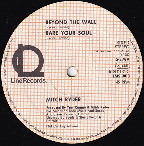 Mitch Ryder : We're Gonna Win (12")