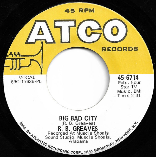 R.B. Greaves : Take A Letter Maria (7", Single, PL )