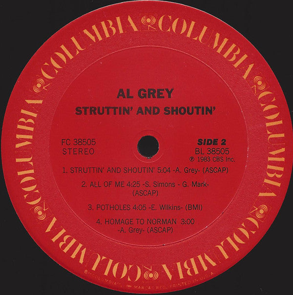 Al Grey : Struttin' And Shoutin' (LP, Album, Pit)