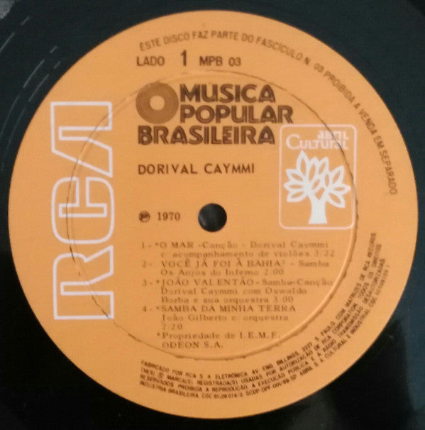 Various : História Da Música Popular Brasileira - Dorival Caymmi (10", Comp, Gat)