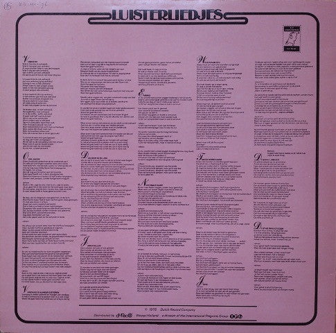 Sietze Dolstra : Vandaag Is Alweer Gisteren (LP, Album)