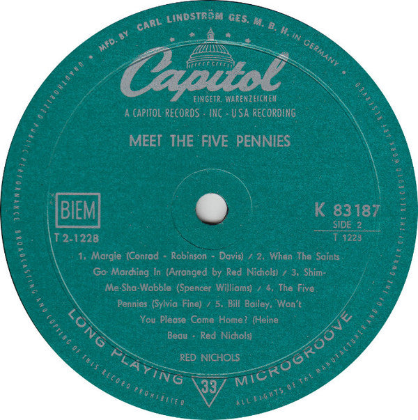Red Nichols : Meet The 5 Pennies (LP, Album, Mono)