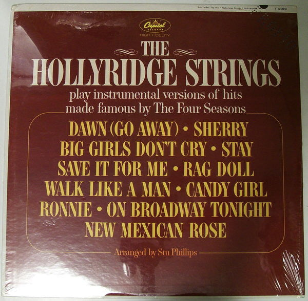 The Hollyridge Strings : The Hollyridge Strings Play Hits Made Famous By The Four Seasons (LP, Mono)