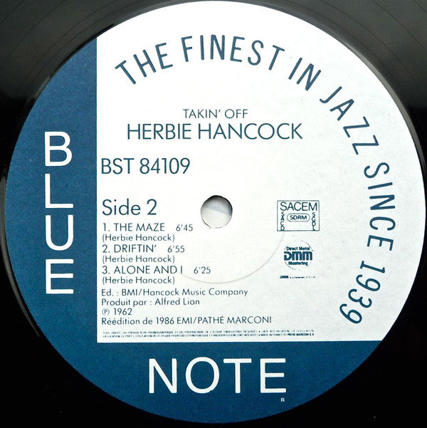 Herbie Hancock : Takin' Off (LP, Album, RE, RM)