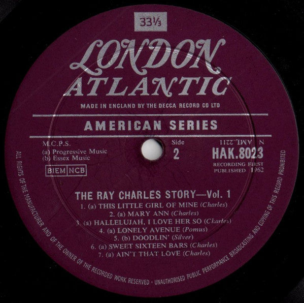 Ray Charles : The Ray Charles Story Volume One (LP, Comp, Mono)