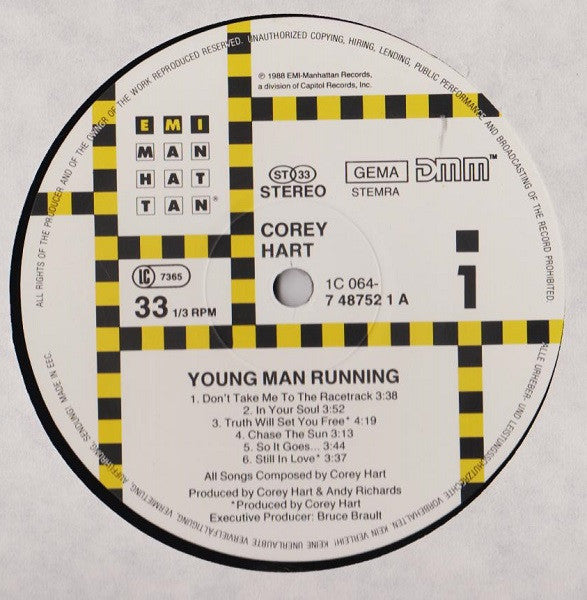 Corey Hart : Young Man Running (LP, Album)