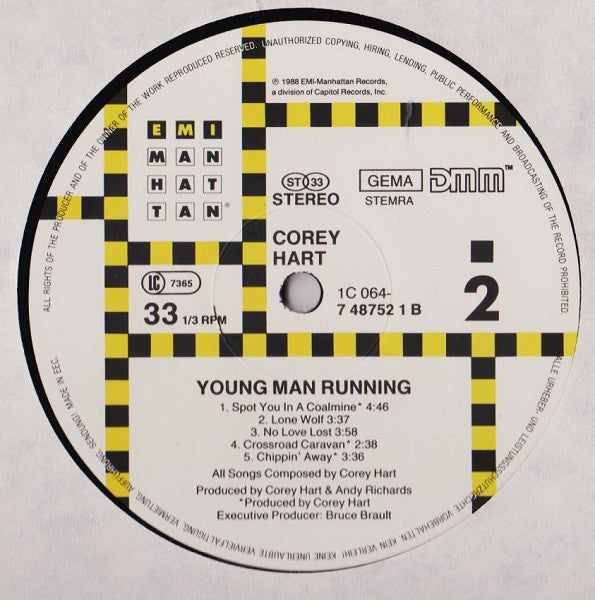 Corey Hart : Young Man Running (LP, Album)