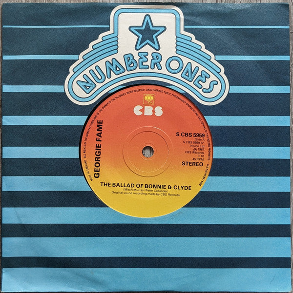 Georgie Fame : The Ballad Of Bonnie & Clyde (7", Single, RE)