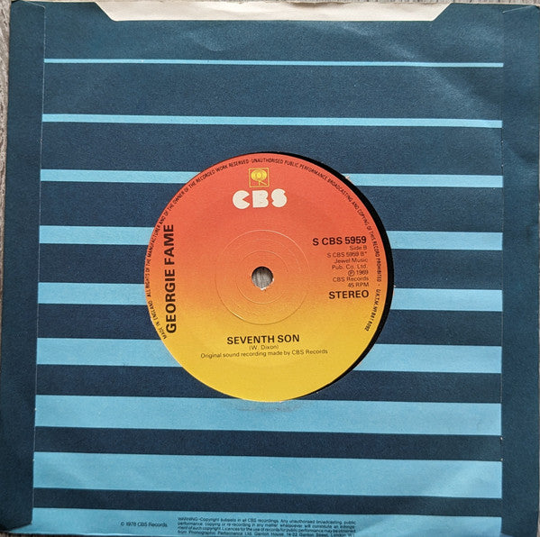 Georgie Fame : The Ballad Of Bonnie & Clyde (7", Single, RE)