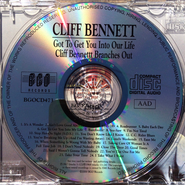 Cliff Bennett : Get To Get You Into Our Life / Cliff Bennett Branches Out (CD, Comp)