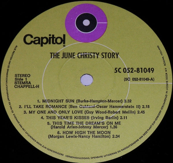 June Christy : The June Christy Story (LP, Comp)