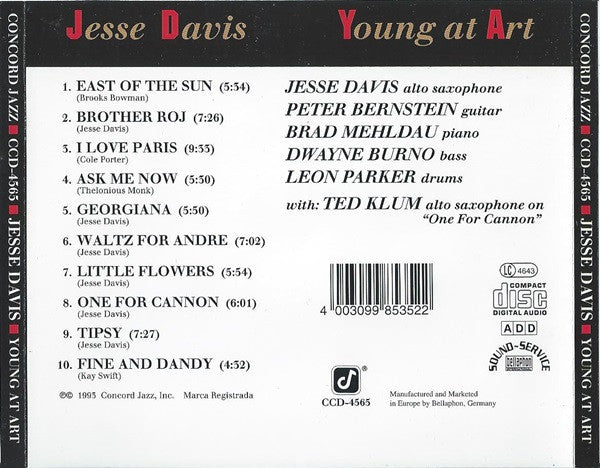Jesse Davis (3) : Young At Art (CD, Album)
