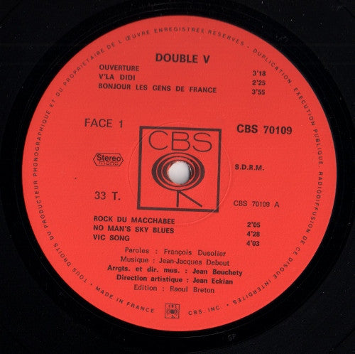Jean-Jacques Debout - François Dusolier : Double V (LP, Album)