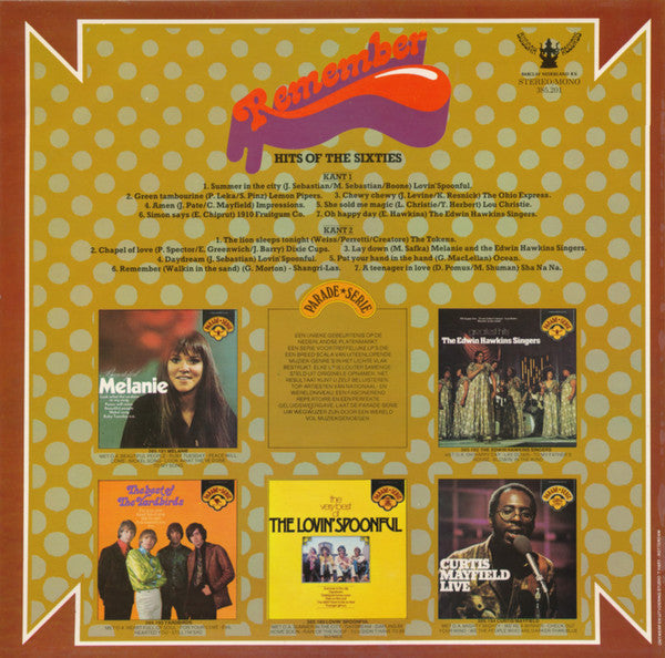 Various : Remember Hits Of The Sixties (LP, Comp)