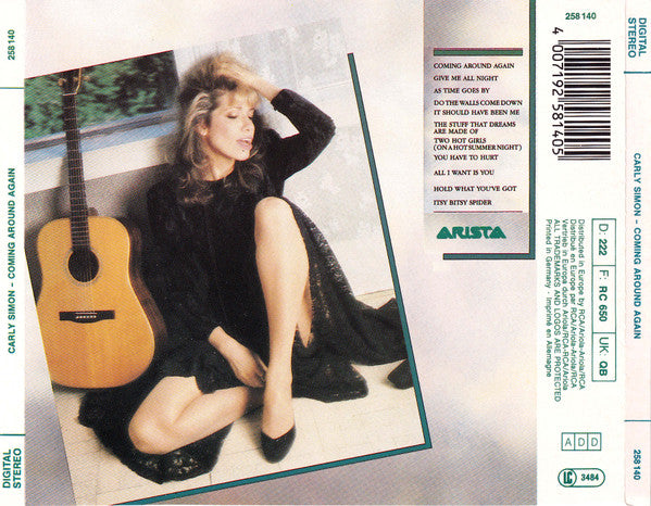 Carly Simon : Coming Around Again (CD, Album)