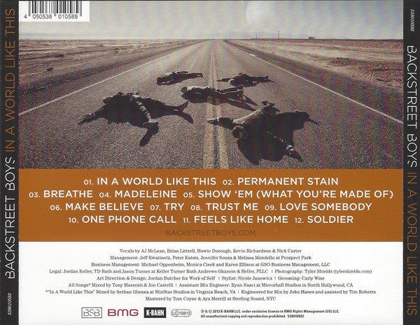 Backstreet Boys : In A World Like This (CD, Album)