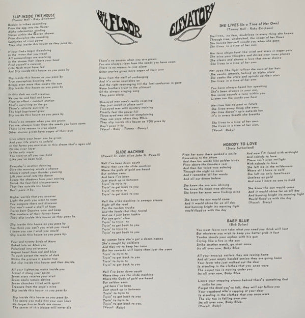 13th Floor Elevators : Easter Everywhere (LP, Album, Mono, RE + LP, Album, RE)