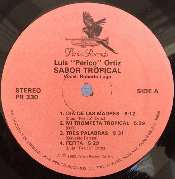 Luis "Perico" Ortiz Cantante: Roberto Lugo : Sabor Tropical (LP, Album)