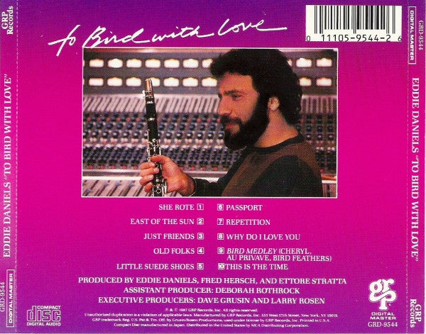 Eddie Daniels : To Bird With Love (CD, Album)