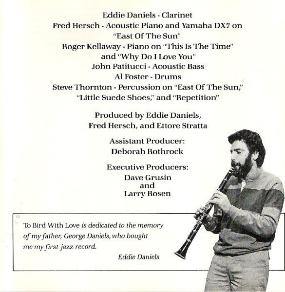 Eddie Daniels : To Bird With Love (CD, Album)